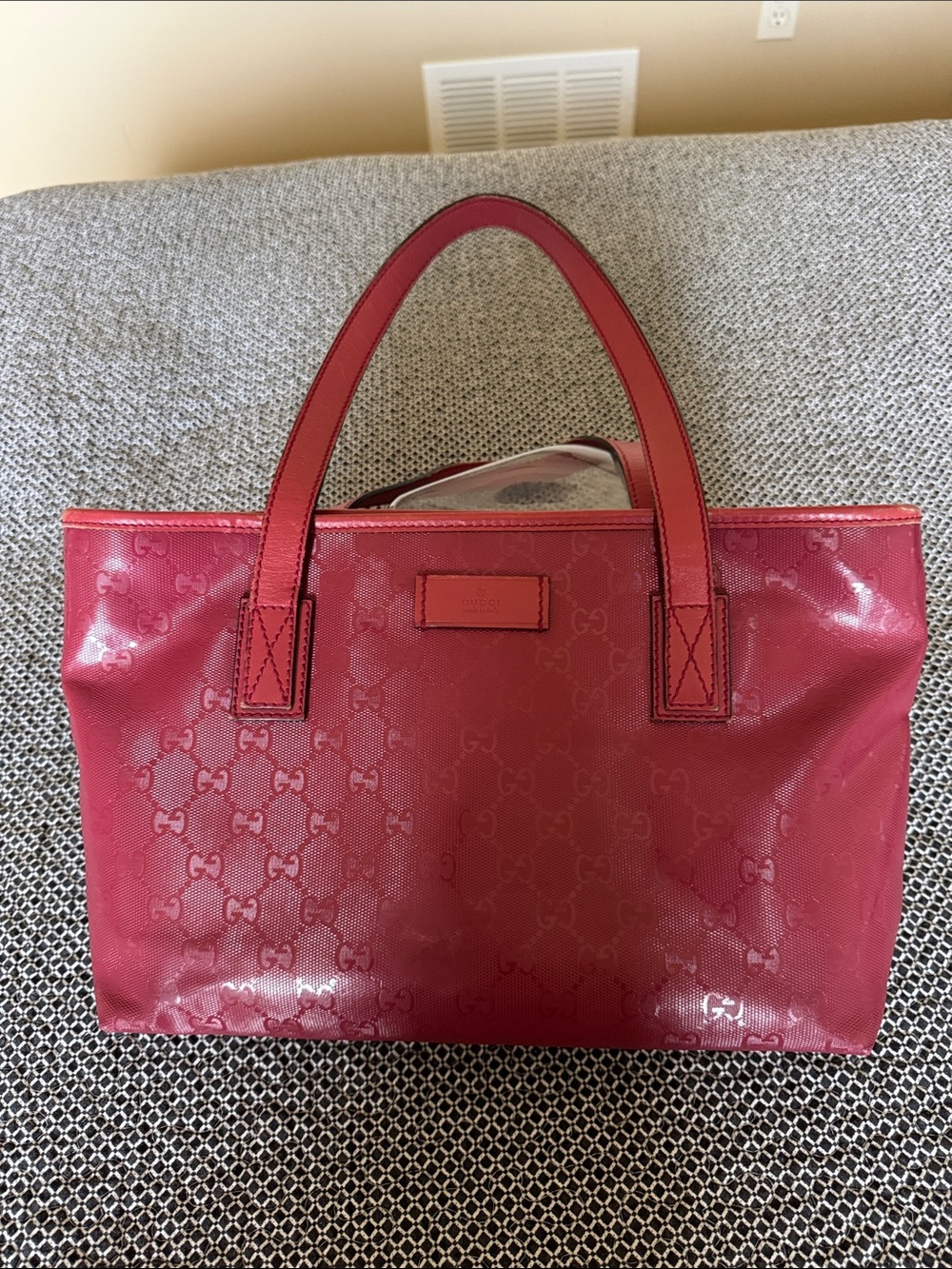 Gucci Coated Canvas Monogram Tote
